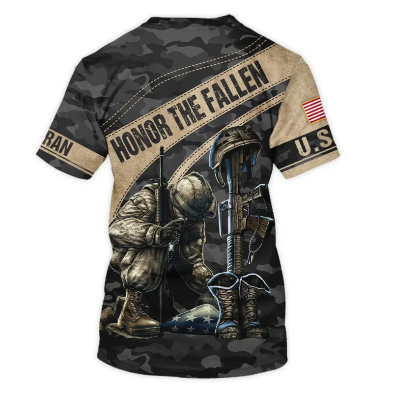 Veteran Camo Honor The Fallen U.S. Air Force Veterans All Over Prints Unisex T-Shirt