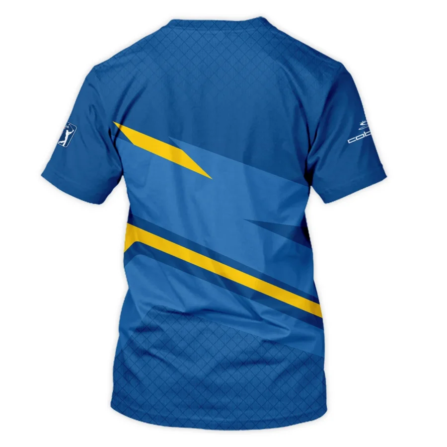 Cobra Golf 124th U.S. Open Pinehurst Blue Yellow Mix Pattern Performance T-Shirt Style Classic