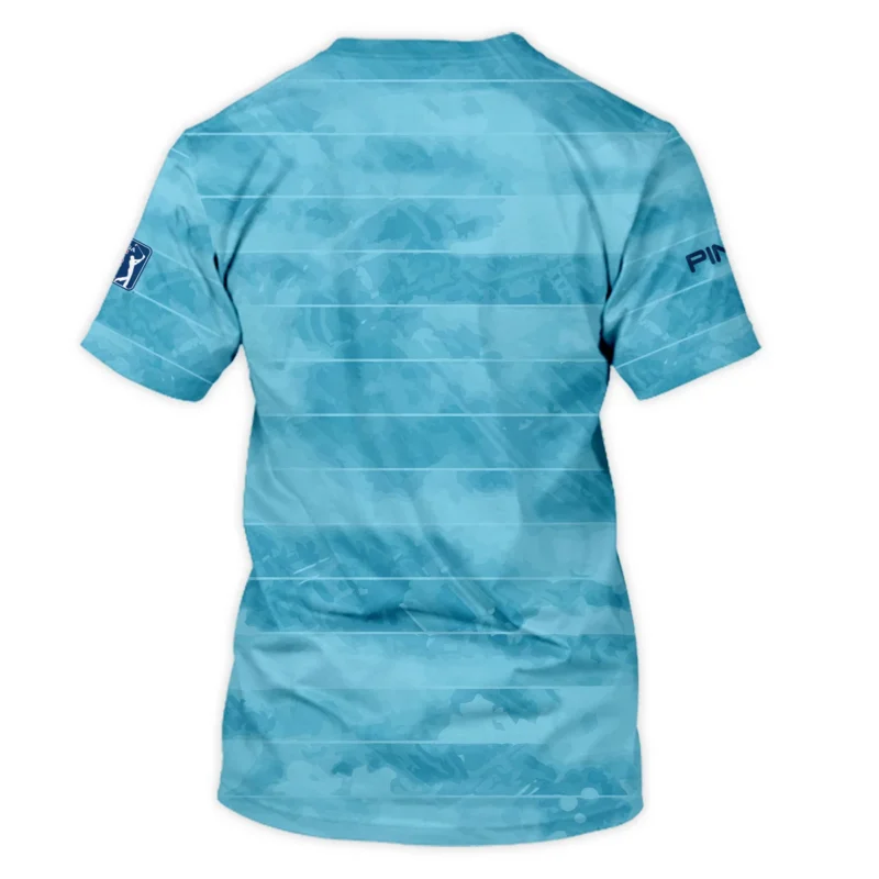 Ping 124th U.S. Open Pinehurst Blue Abstract Background Line Performance T-Shirt Style Classic