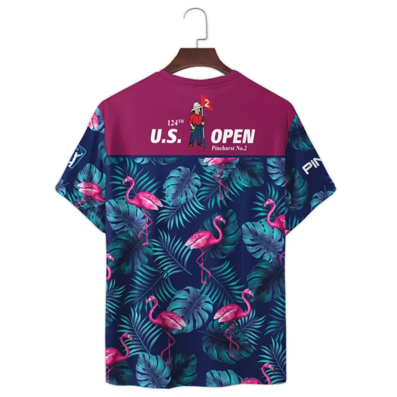 124th U.S. Open Pinehurst Pink Flamingo TropicalPing Premium T-Shirt All Over Prints Gift Loves