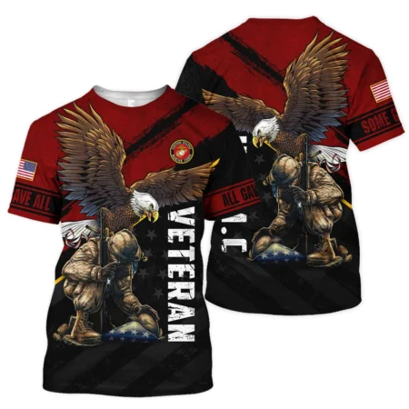 Veteran Eagle All Gave Some Some Gave All U.S. Marine Corps Veterans All Over Prints Unisex T-Shirt