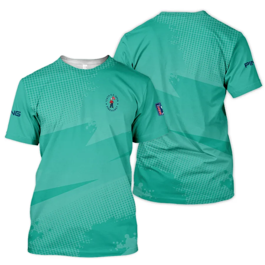 Golf Sport Pattern Green Mix Color 124th U.S. Open Pinehurst Ping Performance T-Shirt Style Classic