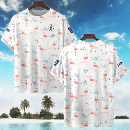 Flower Blue Red White Tropical 124th U.S. Open Pinehurst Titleist Oversized Hawaiian Shirt All Over Prints Gift Loves
