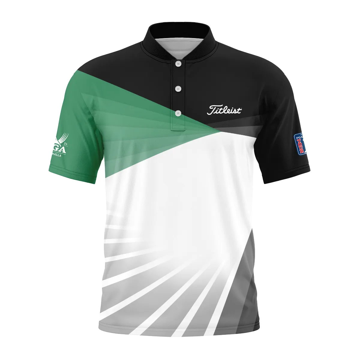 Golf Pattern 2024 PGA Championship Valhalla Titleist Style Classic, Short Sleeve Round Neck Polo Shirt