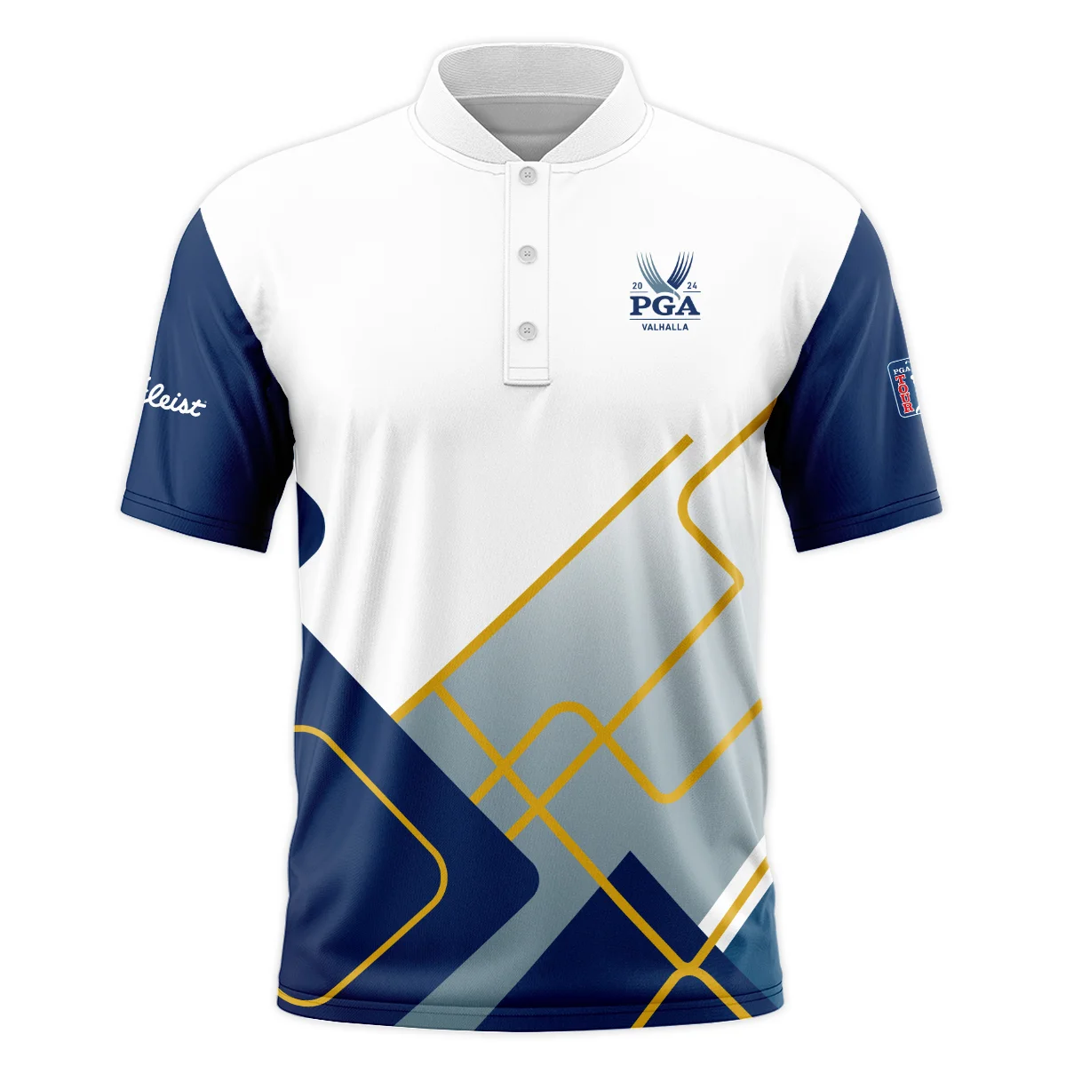 2024 PGA Championship Valhalla Blue White Yellow Line Titleist Sleeveless Jacket Style Classic