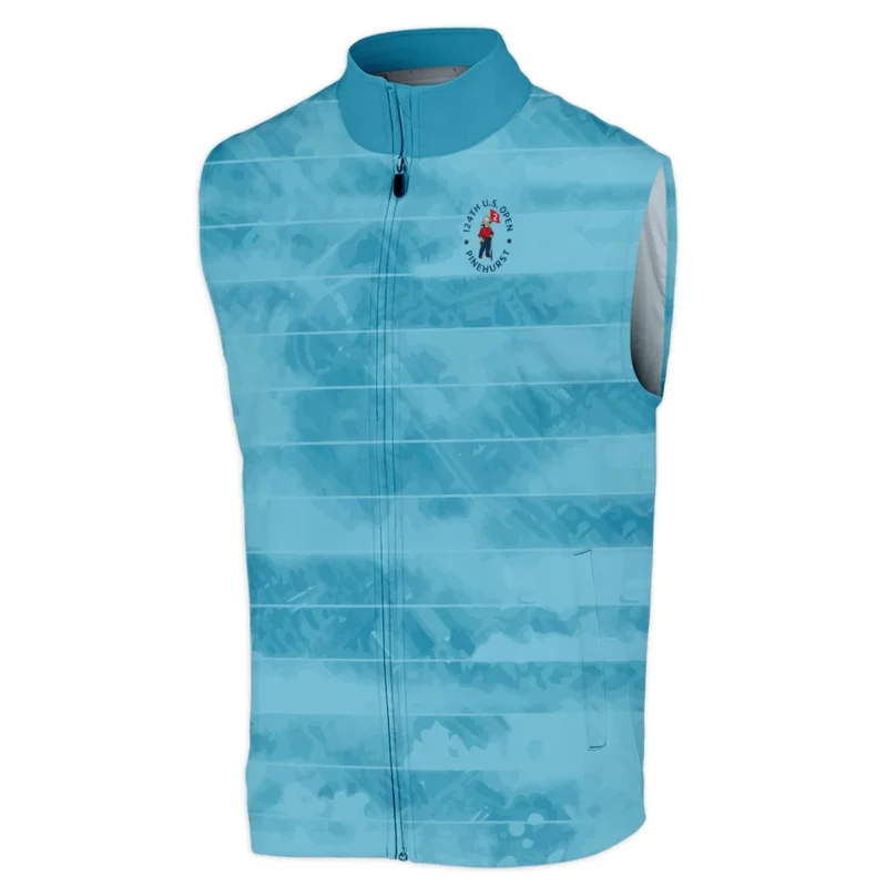 Callaway 124th U.S. Open Pinehurst Blue Abstract Background Line Sleeveless Jacket Style Classic