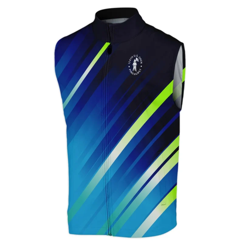 Ping 124th U.S. Open Pinehurst Green Dark Blue Gradient Abstract Yellow Sleeveless Jacket Style Classic