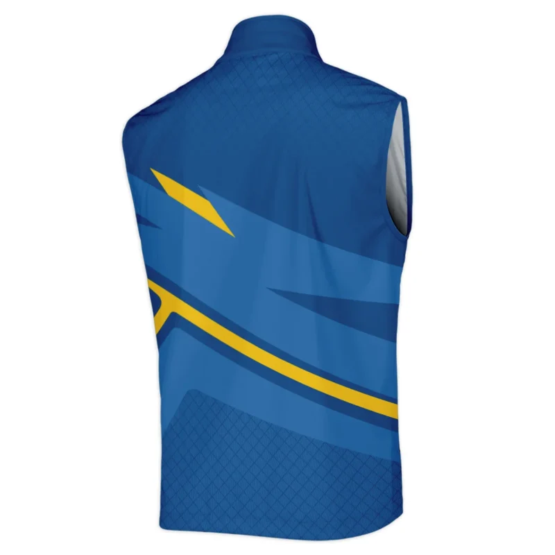 Ping 124th U.S. Open Pinehurst Blue Yellow Mix Pattern Sleeveless Jacket Style Classic