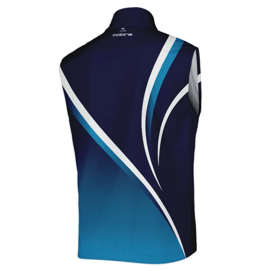 Cobra Golf 124th U.S. Open Pinehurst Dark Blue Gradient Abstract White Background  Sleeveless Jacket Style Classic