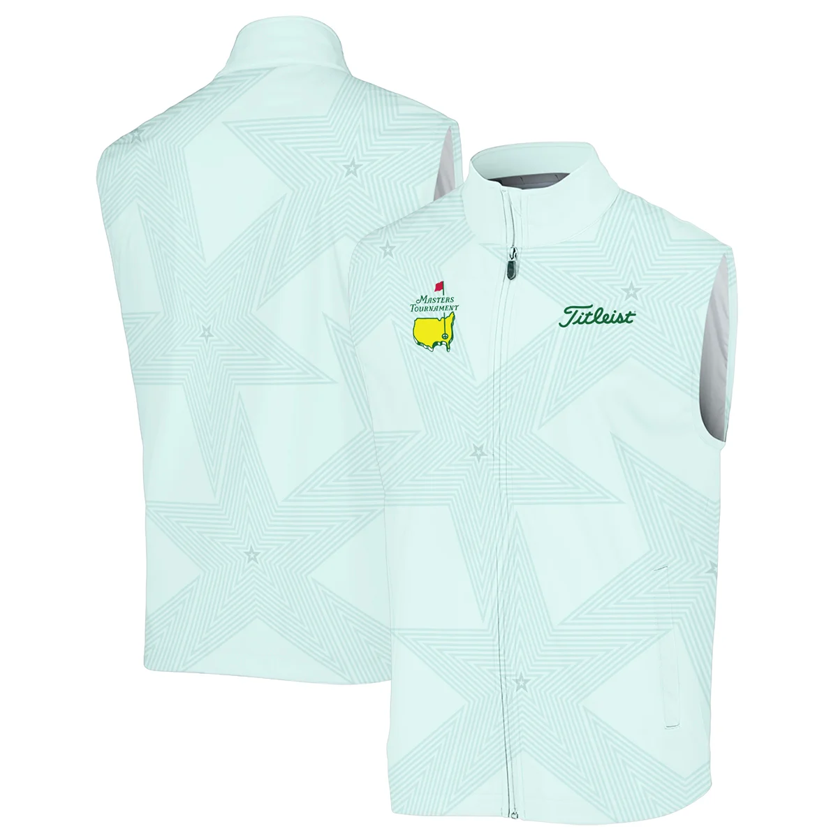 Golf Love Star Light Green Mix Masters Tournament Titlest Long Polo Shirt Style Classic