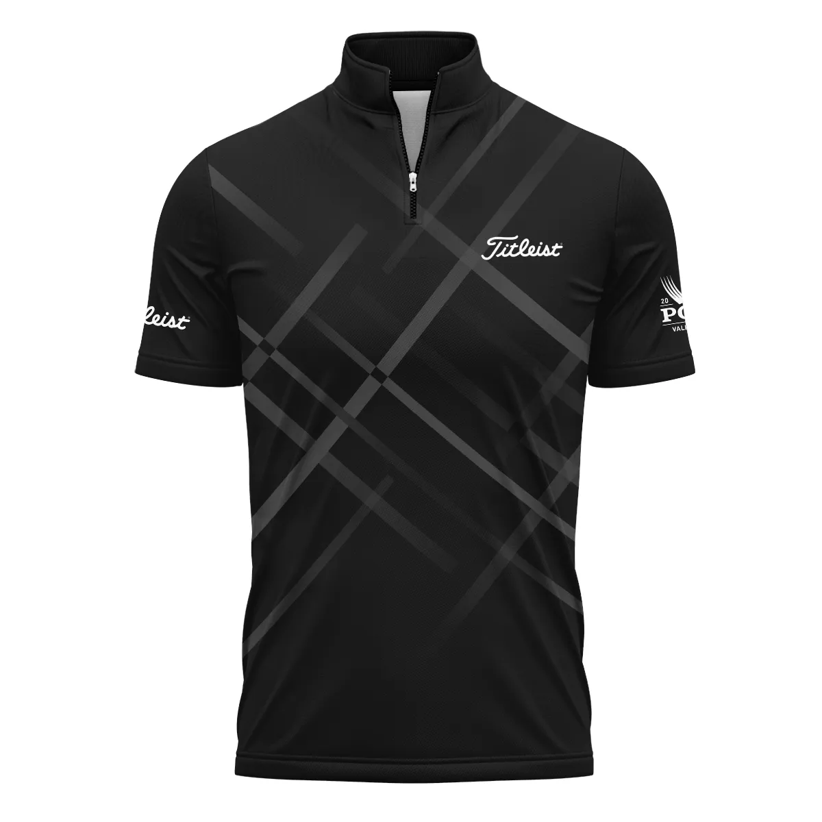 Golf Pattern 2024 PGA Championship Valhalla Titleist Zipper Polo Shirt Style Classic