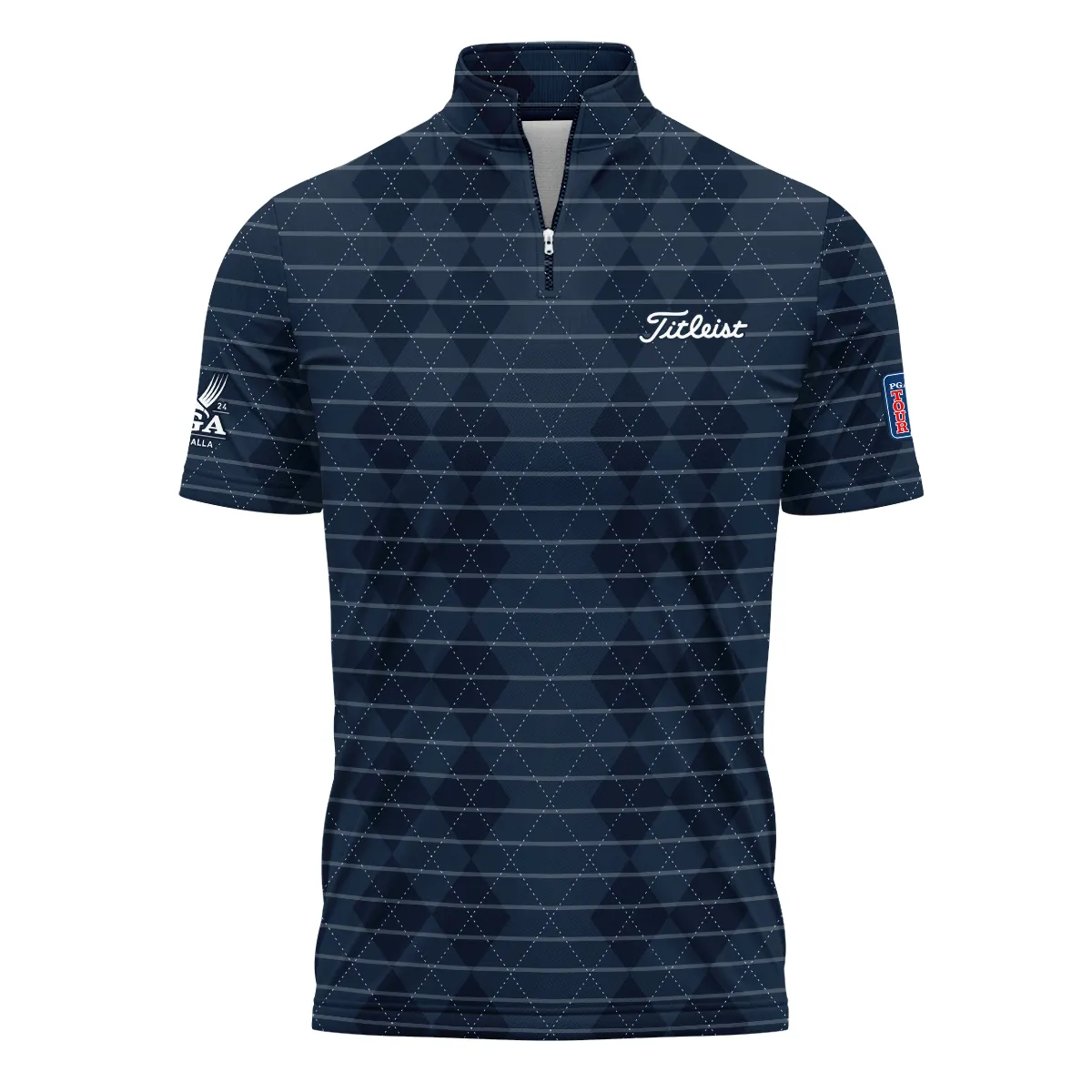 Golf Argyle Pattern 2024 PGA Championship Valhalla Titleist Long Polo Shirt Style Classic