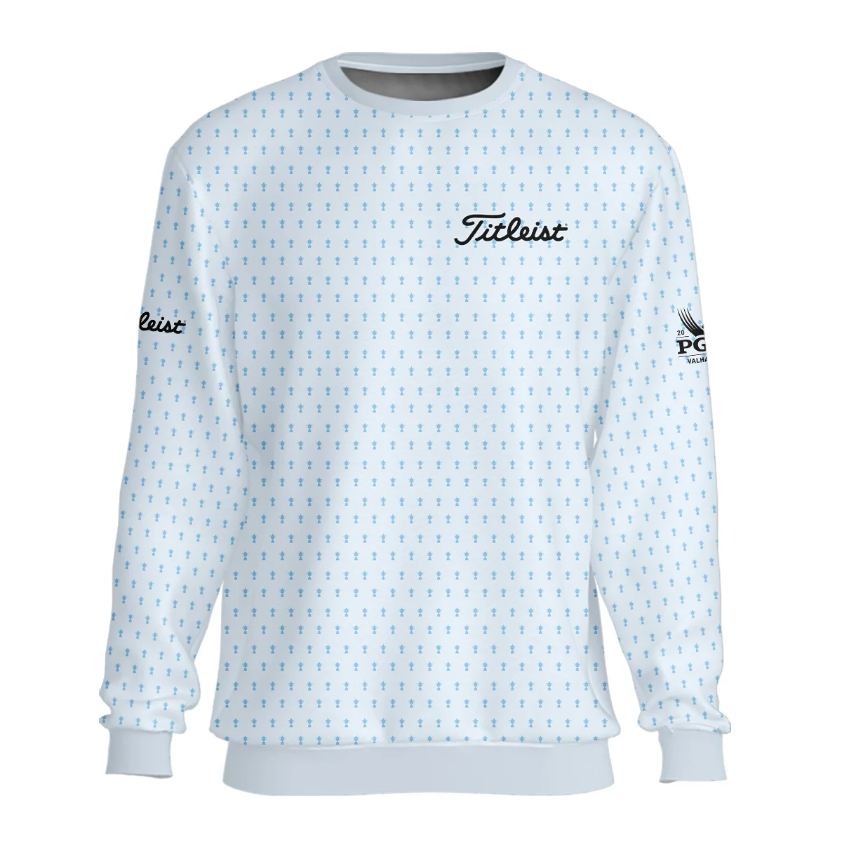 2024 PGA Championship Titleist Golf Unisex T-Shirt Light Blue Pastel Golf Cup Pattern All Over Print T-Shirt