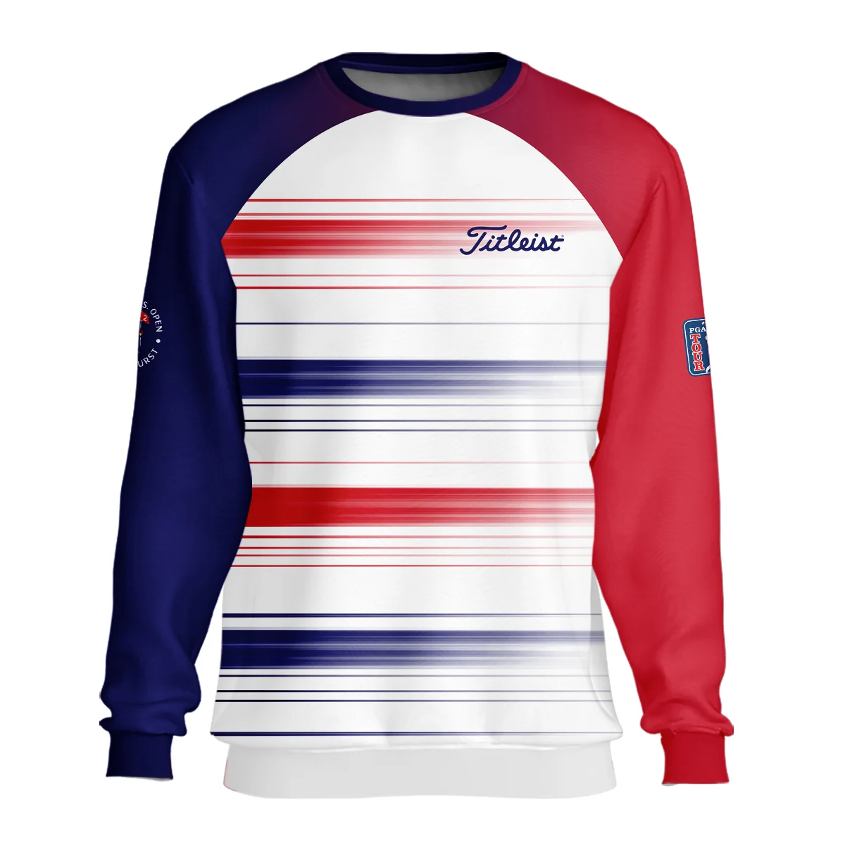 Sport Titleist 124th U.S. Open Pinehurst Unisex Sweatshirt Straight Lines Blue Red Sweatshirt