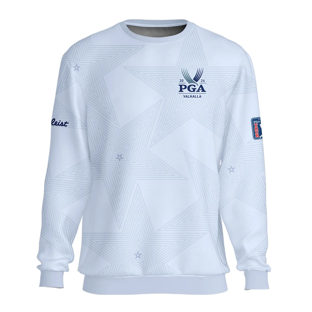 2024 PGA Championship Valhalla Golf Titleist Unisex Sweatshirt Stars Lavender Mist Golf Sports All Over Print Sweatshirt