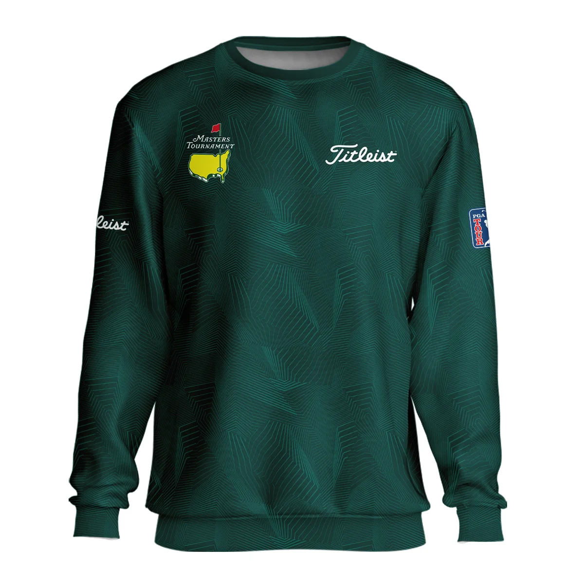Abstract Pattern Lines Forest Green Masters Tournament Titleist Unisex Sweatshirt Style Classic Sweatshirt