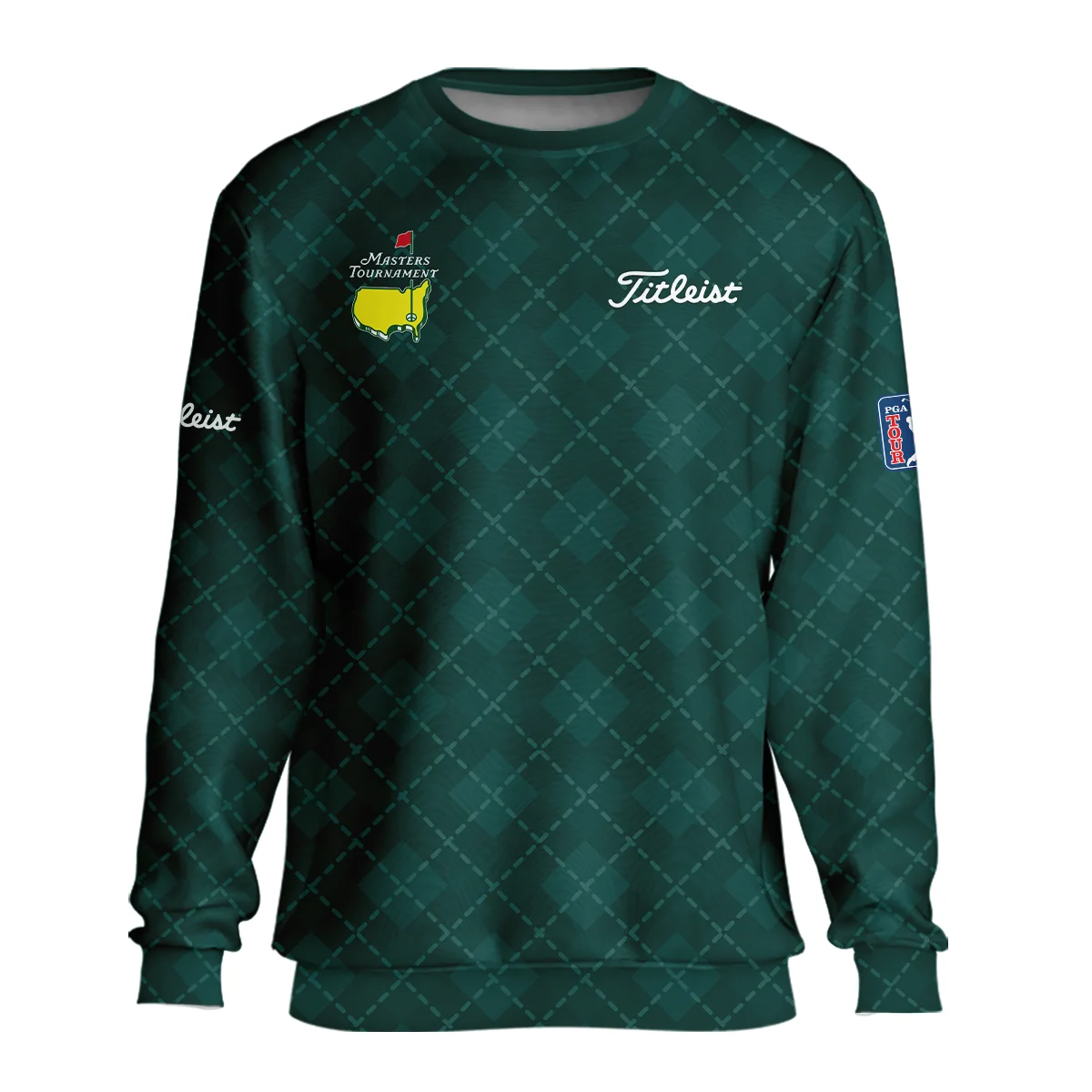 Golf Geometric Pattern Green Masters Tournament Titleist Unisex Sweatshirt Style Classic Sweatshirt