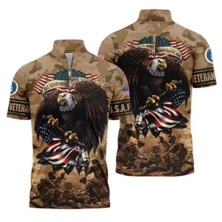 Veteran Camo Eagle All Gave Some Some Gave All U.S. Air Force Veterans All Over Prints Unisex T-Shirt