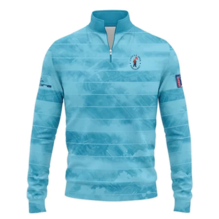 Cobra Golf 124th U.S. Open Pinehurst Blue Abstract Background Line Zipper Hoodie Shirt Style Classic