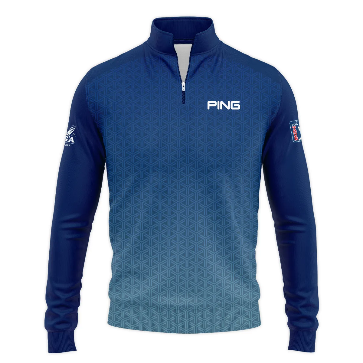Golf Sport Pattern Blue Sport Uniform 2024 PGA Championship Valhalla Ping Performance T-Shirt Style Classic