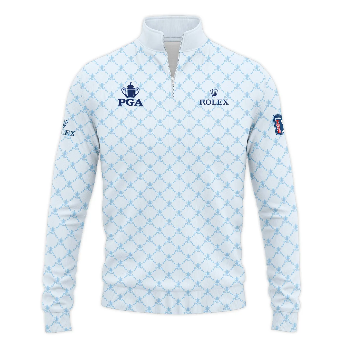 Golf Sport Pattern Light Blue Style 2024 PGA Championship Valhalla Rolex Zipper Hoodie Shirt Style Classic