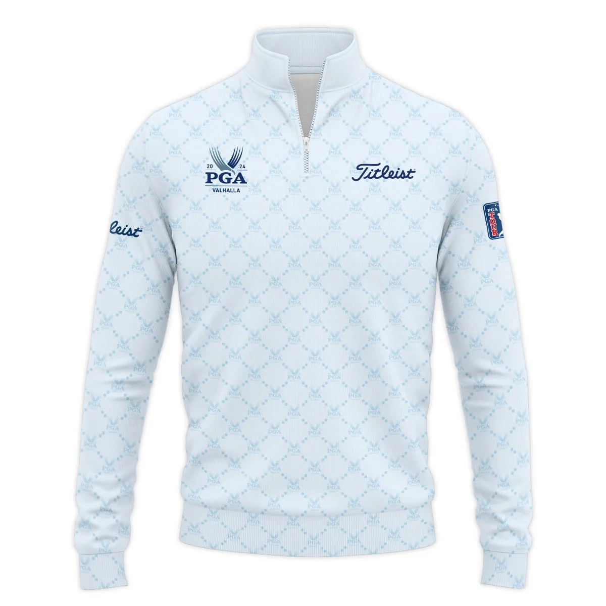 Golf Sport Pattern Light Blue Sport 2024 PGA Championship Valhalla Titleist Zipper Hoodie Shirt Style Classic