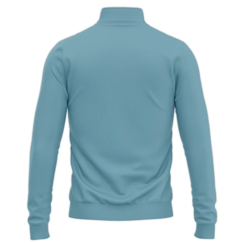 124th U.S. Open Pinehurst Golf Sport Mostly Desaturated Dark Blue Yellow Ping Quarter-Zip Jacket Style Classic