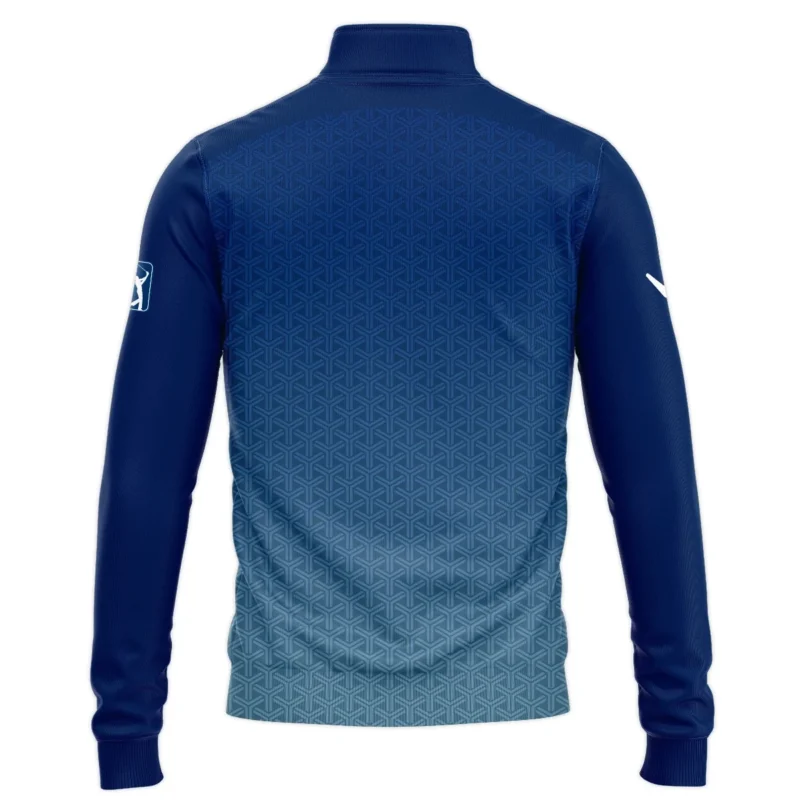 Golf Sport Pattern Blue Sport Uniform 2024 PGA Championship Valhalla Callaway Quarter-Zip Jacket Style Classic