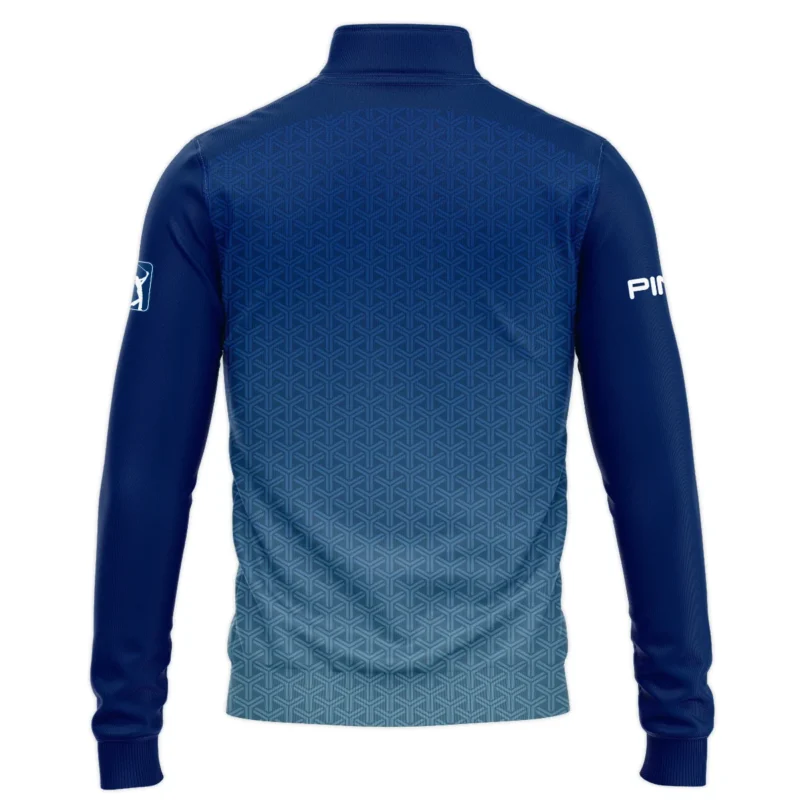 Golf Sport Pattern Blue Sport Uniform 2024 PGA Championship Valhalla Ping Quarter-Zip Jacket Style Classic