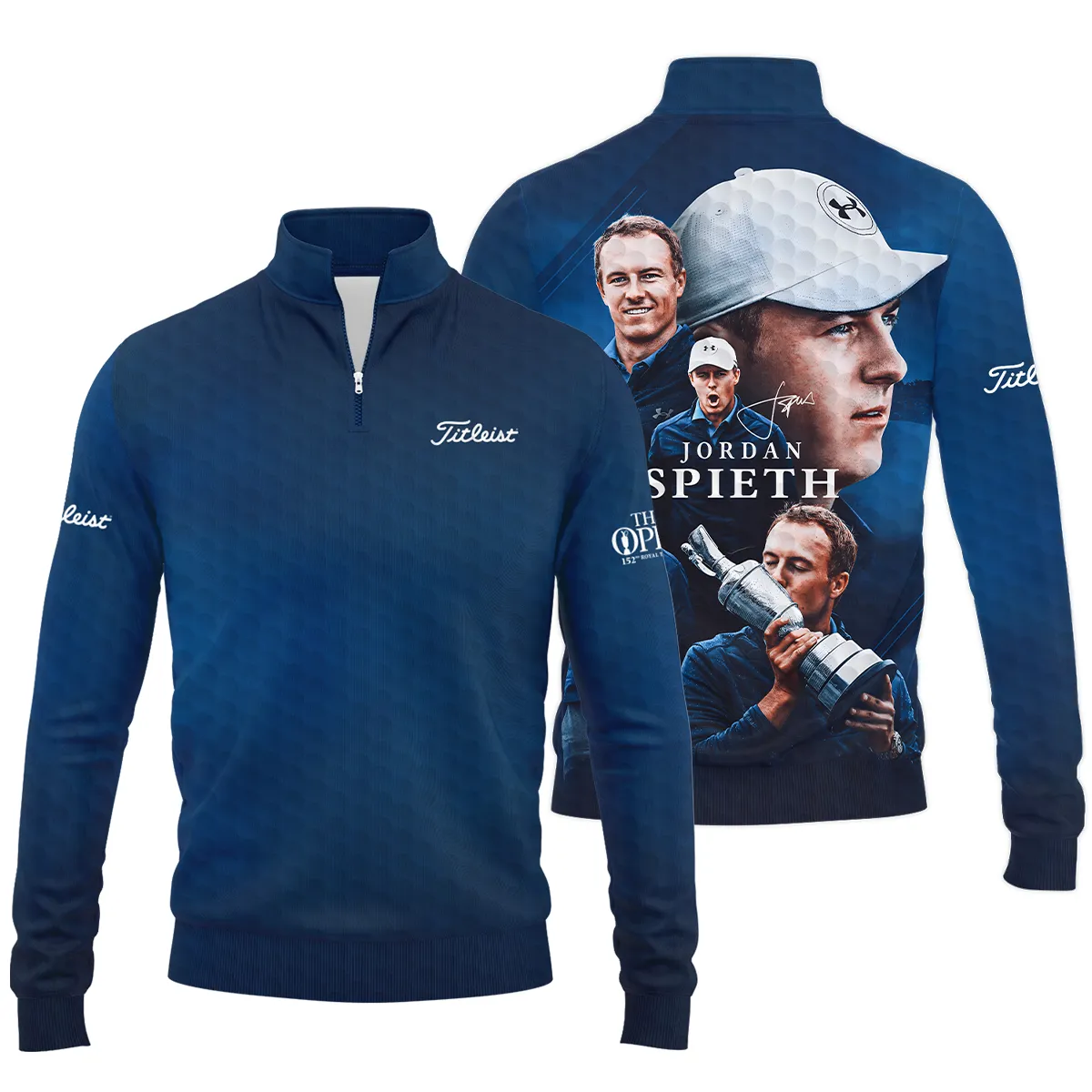Golf Jordan Spieth Fans Loves 152nd The Open Championship Titleist Zipper Hoodie Shirt Style Classic