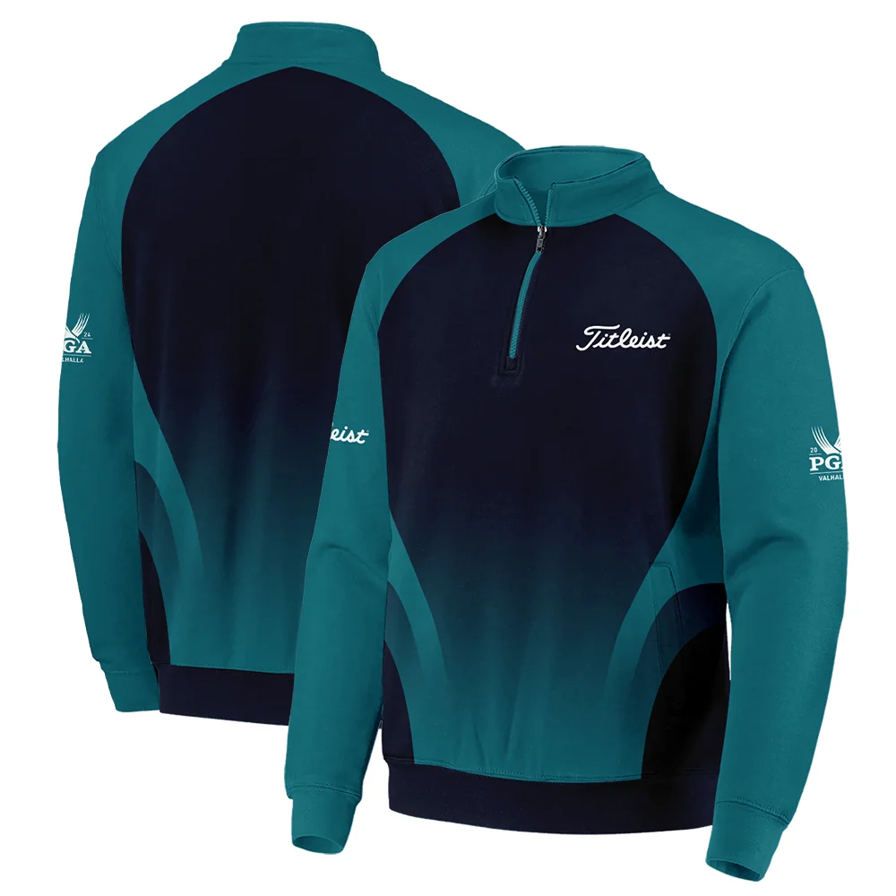 2024 PGA Championship Titleist Golf Unisex Sweatshirt Dark Cyan Very Dark Blue Gradient Golf Sports All Over Print Sweatshirt