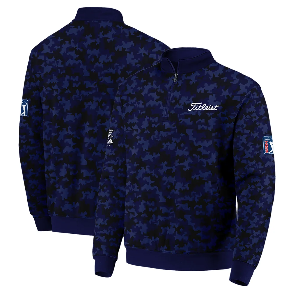 Golf 2024 PGA Championship Titleist Bomber Jacket Blue Camouflage Pattern Sport All Over Print Bomber Jacket