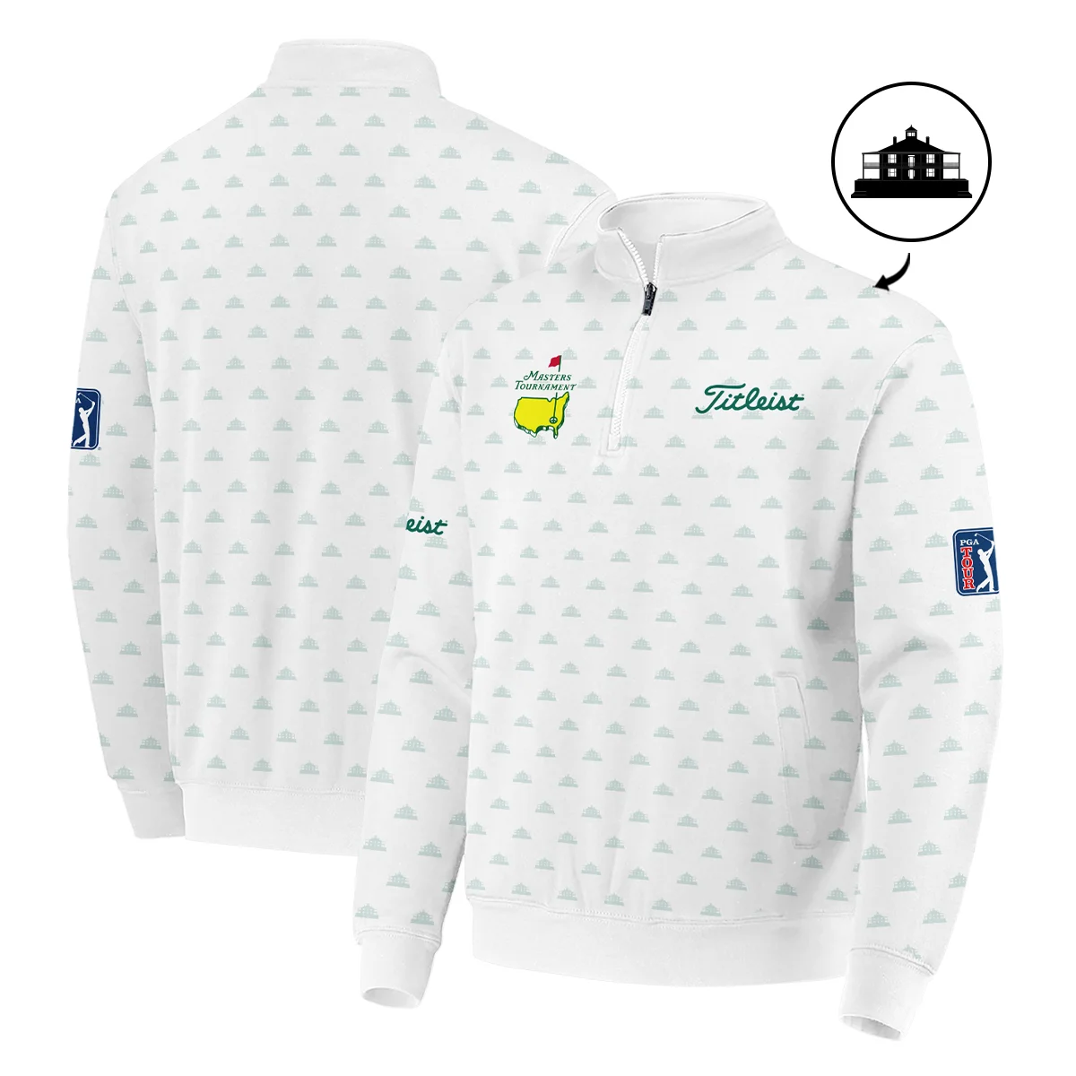Golf Masters Tournament Titleist Hawaiian Shirt Cup Pattern White Green Golf Sports All Over Print Oversized Hawaiian Shirt