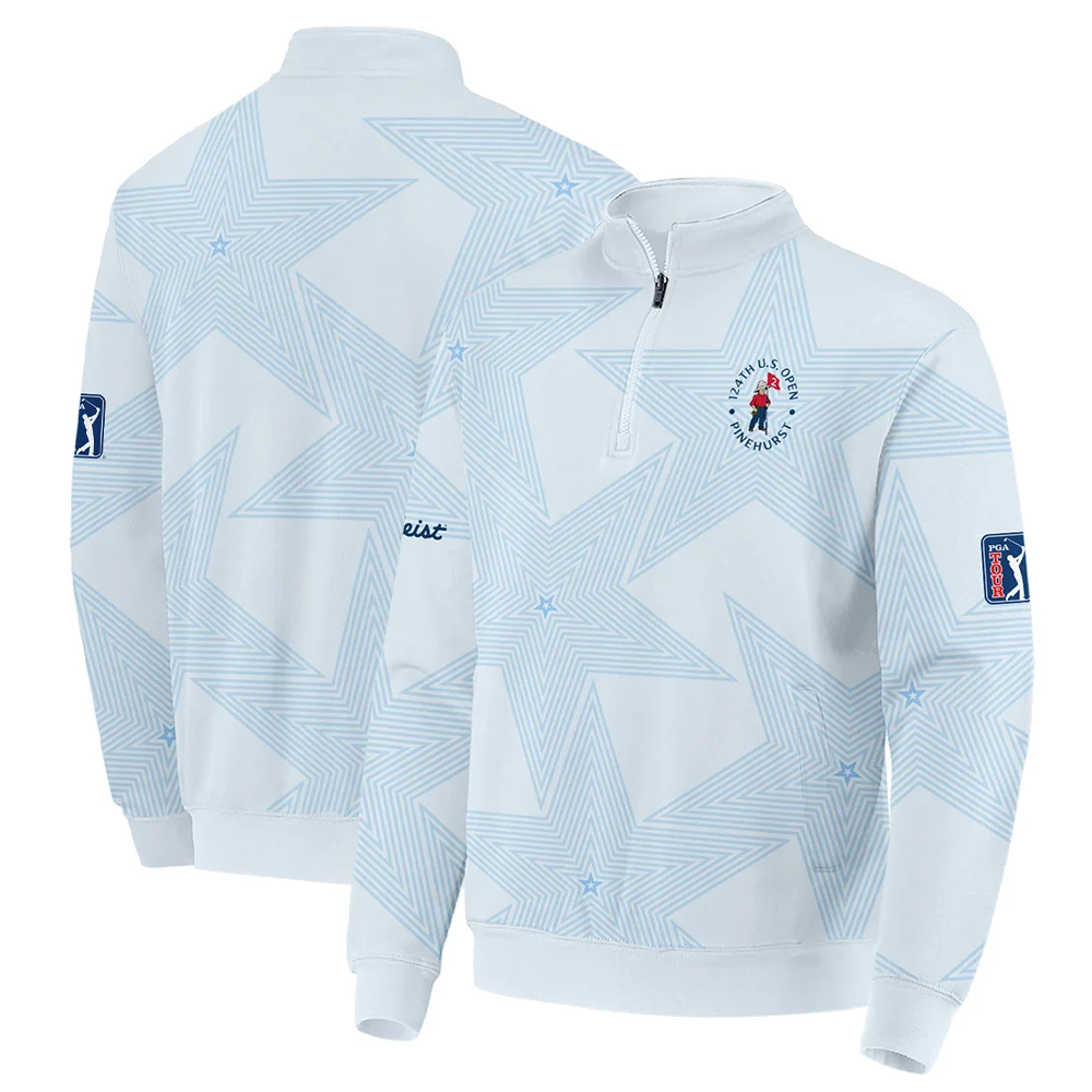 Golf 124th U.S. Open Pinehurst Titleist Unisex Sweatshirt Stars Light Blue Golf Sports All Over Print Sweatshirt