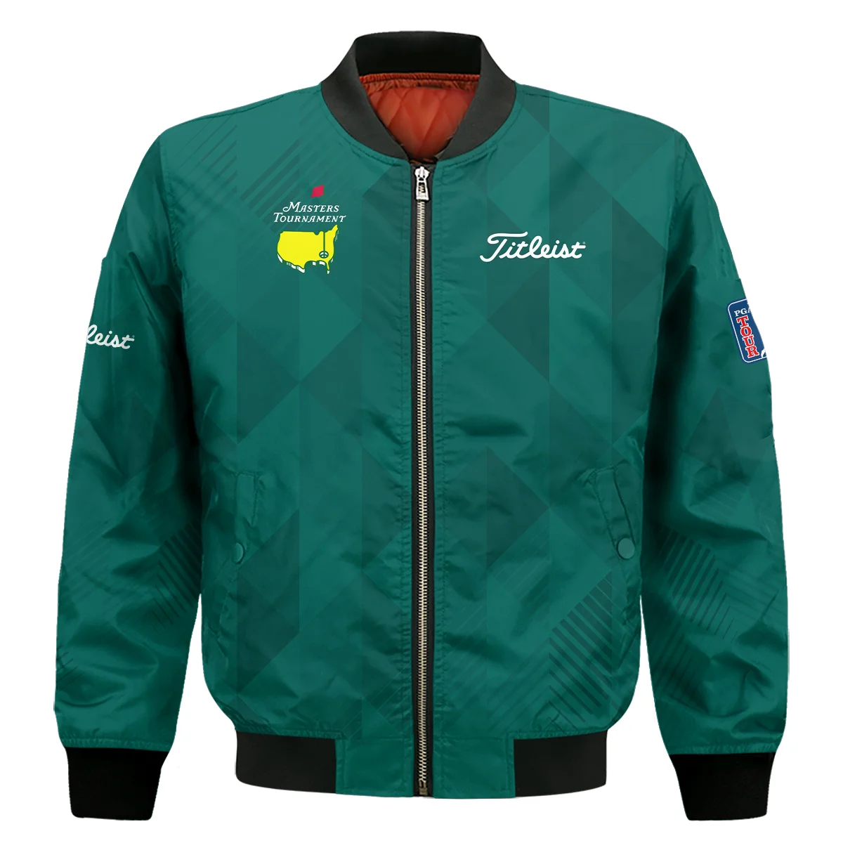 Masters Tournament Golf Titleist Bomber Jacket Triangle Abstract Green Golf Sports All Over Print Bomber Jacket