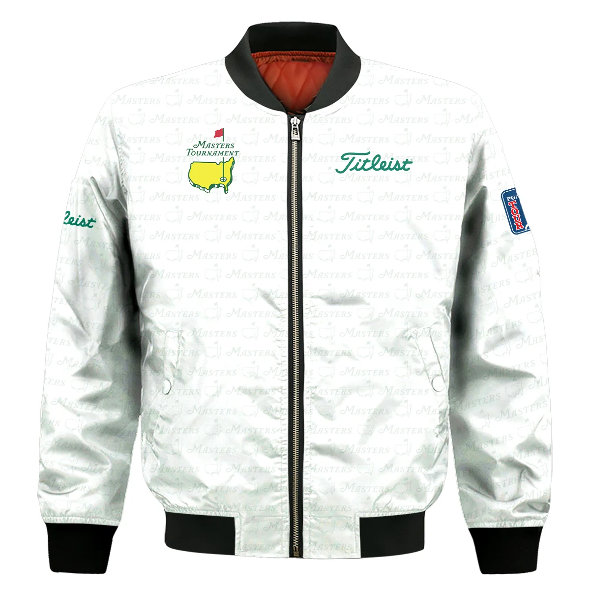 Pattern Masters Tournament Titleist Bomber Jacket White Green Sport Love Clothing Bomber Jacket