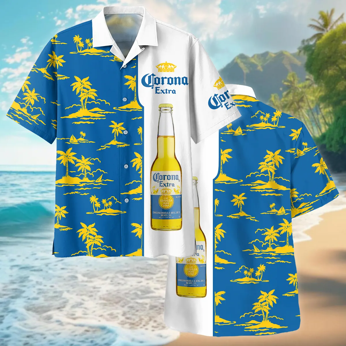 Corona Extra Cheers to Summer Beer Lovers Oversized Hawaiian Shirt All Over Prints Gift Loves