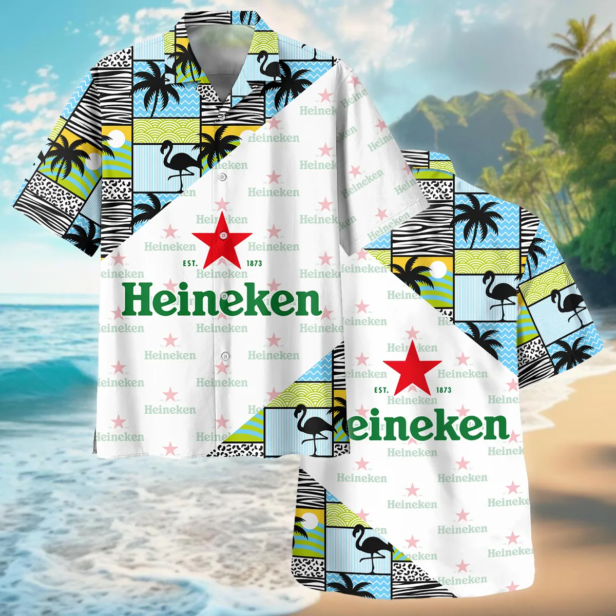 Heineken Cheers to Summer Beer Lovers Oversized Hawaiian Shirt All Over Prints Gift Loves