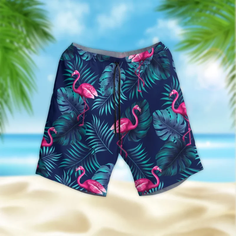 124th U.S. Open Pinehurst Pink Flamingo TropicalPing Beach Short All Over Prints Gift Loves