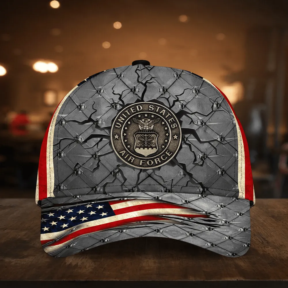 Caps U.S. Air Force  Respect Always All Over Prints Honoring All Who Served Veterans Day Remembrance