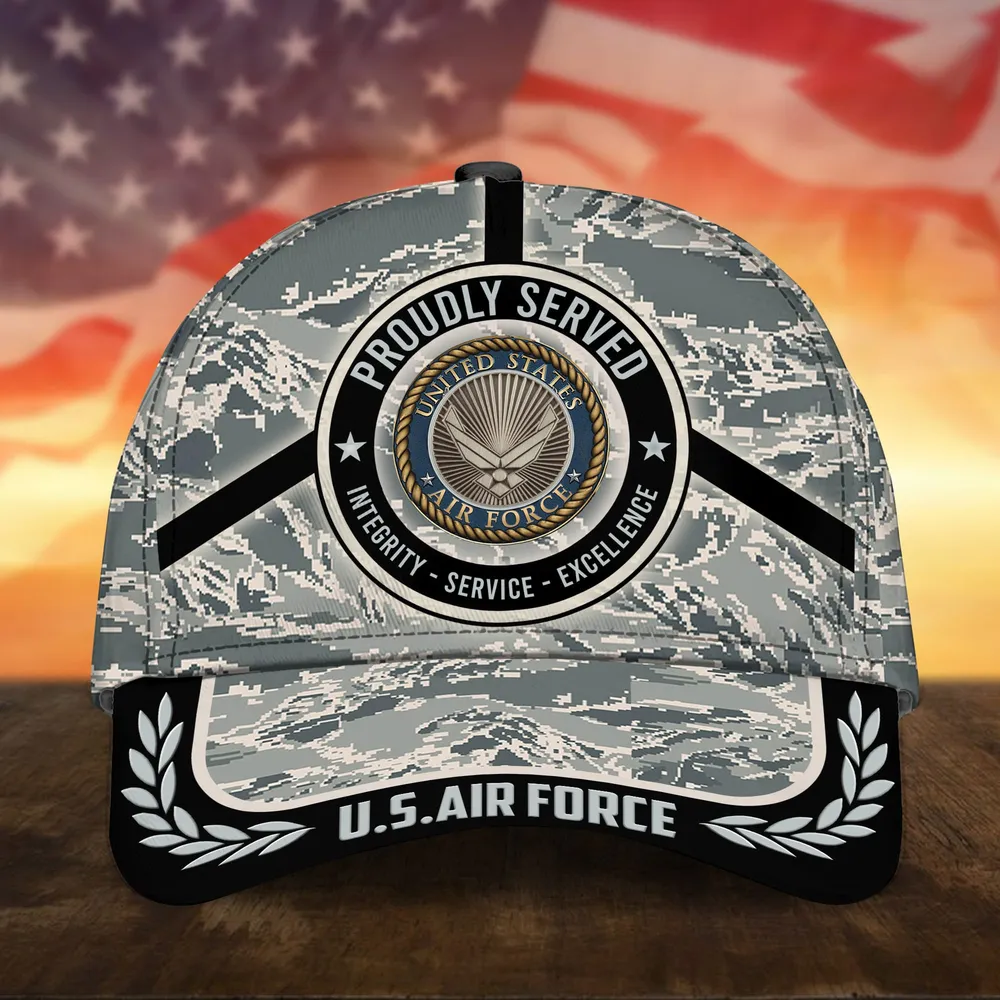 Caps U.S. Air Force  Honor  Military Inspired All Over Prints Honoring Our Heroes