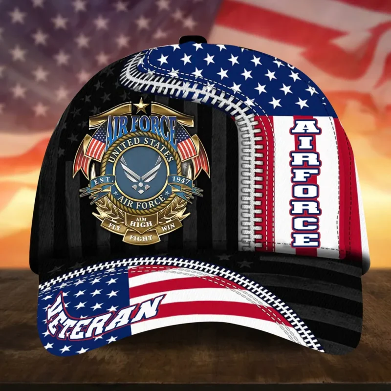 Caps U.S. Air Force  Respect Our Veterans All Over Prints Collection Veterans Day Collection