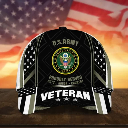 Caps U.S. Army Tribute to American Veterans Military Pride Veterans Day Tribute
