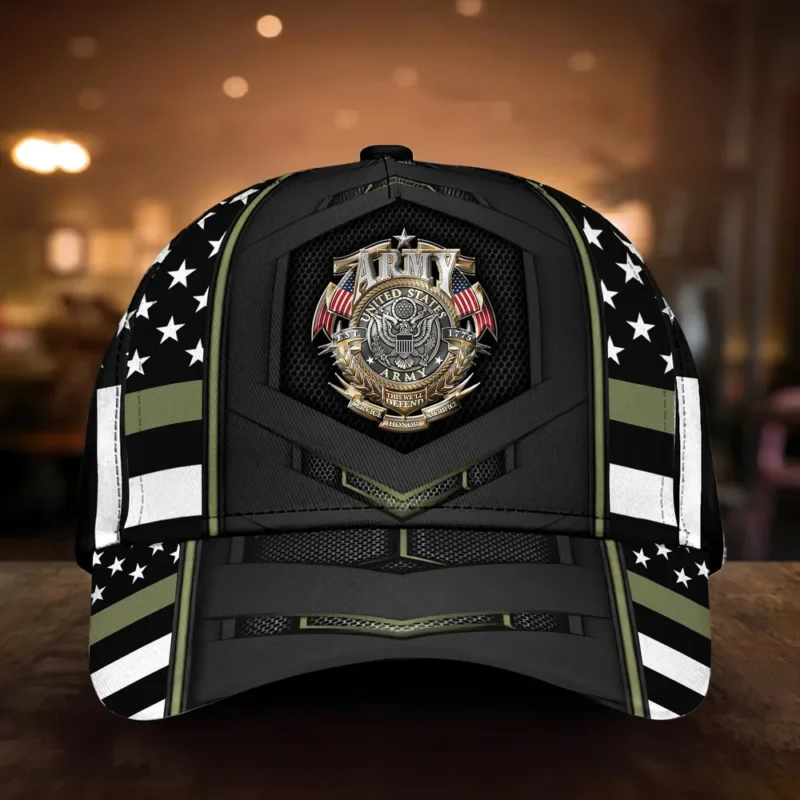 Caps U.S. Army Respect Military Inspired All Over Prints Veterans Day Tribute Collection