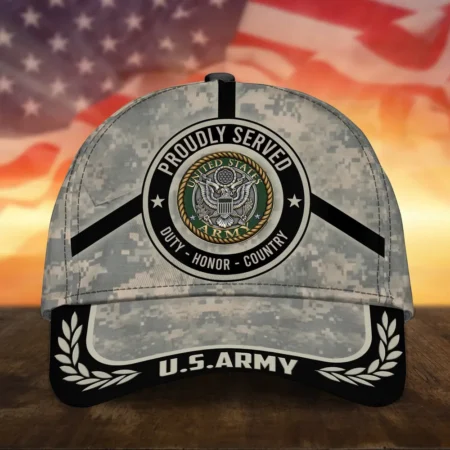 Caps U.S. Army Respect Our Veterans All Over Prints Honoring All Who Served Veterans Day Collection