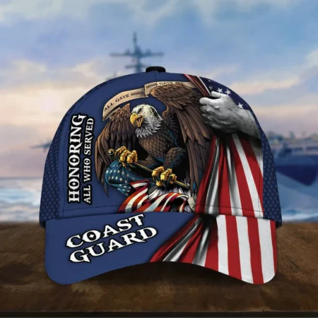 Caps U.S. Coast Guard  Respect Always Honoring All Who Served Saluting Our Veterans