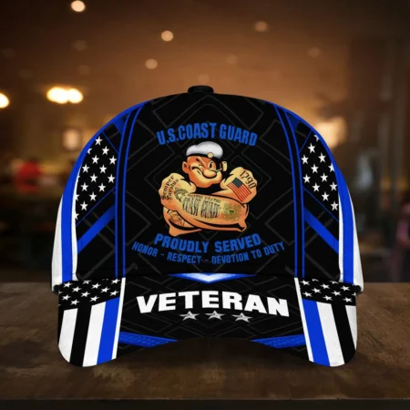 Caps U.S. Coast Guard  Honor All Over Prints Honoring All Who Served Heroes Remembere