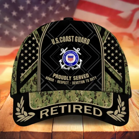 Caps U.S. Coast Guard  Honor Saluting Service Honoring Our Heroes