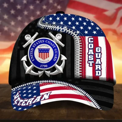 Caps U.S. Coast Guard  Respect Our Veterans Saluting Service Tribute to Our Heroes