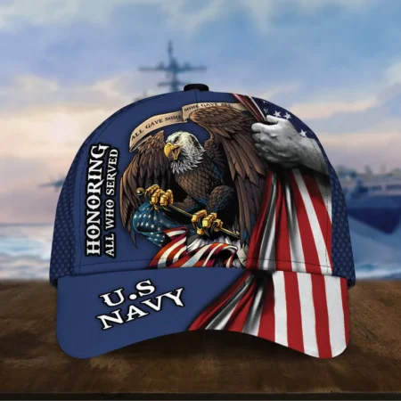 Caps U.S. Navy  Tribute to American Veterans Honoring All Who Served Saluting Our Veterans